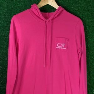 Pink Vineyard Vines hooded dress